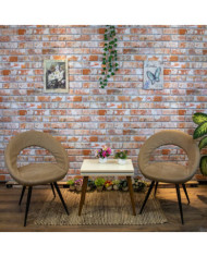 Panneaux muraux 3D avec design de brique rouge 10 pcs EPS | Mobilier & Déco