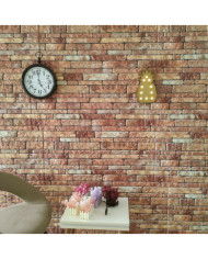 Panneaux muraux 3D au design de brique marron 10 pcs EPS | Mobilier & Déco
