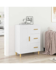 Buffet Blanc 69,5x34x90 cm Bois d'ingénierie | Mobilier & Déco