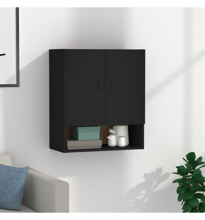 Armoire murale Noir 60x31x70 cm Bois d'ingénierie | Mobilier & Déco