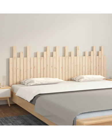 Tête de lit murale 204x3x80 cm Bois massif de pin | Mobilier & Déco