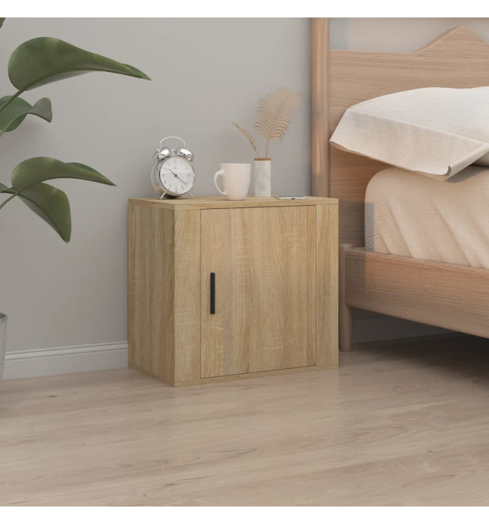 Table de chevet murale Chêne sonoma 50x30x47 cm | Mobilier & Déco