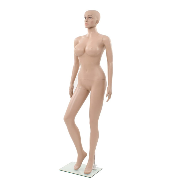 Mannequin femme sexy avec base en verre Beige 180 cm | Mobilier & Déco