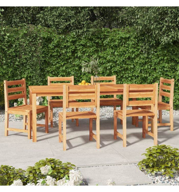 Ensemble à manger de jardin 7 pcs Bois de teck solide | Mobilier & Déco