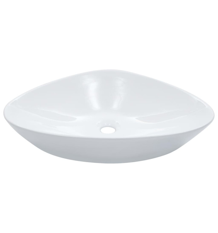 Lavabo 58,5 x 39 x 14 cm Céramique Blanc | Mobilier & Déco