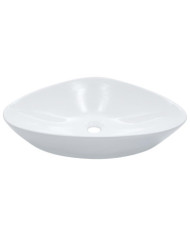 Lavabo 58,5 x 39 x 14 cm Céramique Blanc | Mobilier & Déco
