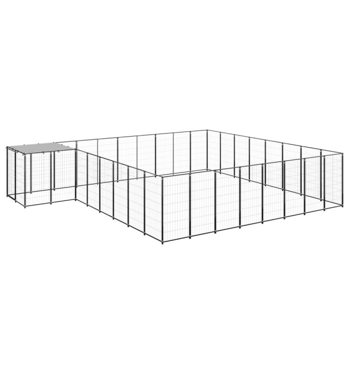 Chenil Noir 20,57 m² Acier | Mobilier & Déco