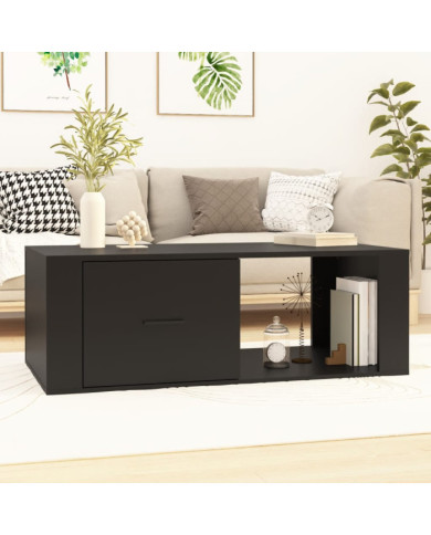 Table basse Noir 100x50,5x35 cm Bois d'ingénierie | Mobilier & Déco