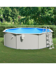 Piscine avec échelle de sécurité 460x120 cm | Mobilier & Déco