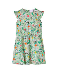 Robe enfants à manches kaki clair 128 | Mobilier & Déco