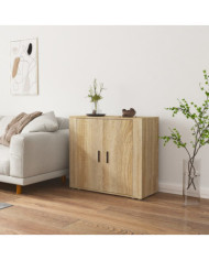 Buffet Chêne sonoma 80x33x70 cm Bois d'ingénierie | Mobilier & Déco