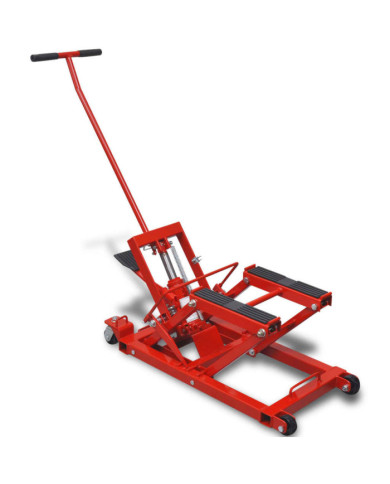 Cric hydraulique de moto / VTT 680 kg Rouge | Mobilier & Déco