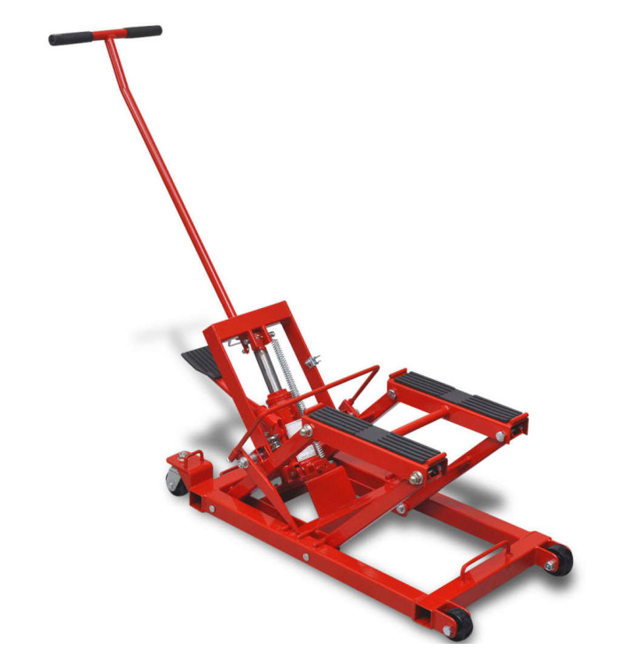 Cric hydraulique de moto / VTT 680 kg Rouge | Mobilier & Déco