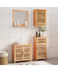 Ensemble de meubles de salle de bain 4 pcs Bois massif de noyer | Mobilier & Déco