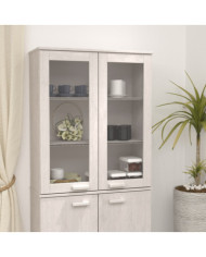 Dessus de buffet HAMAR Blanc 85x35x100 cm Bois de pin massif | Mobilier & Déco