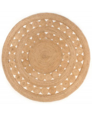 Tapis Design tressé Jute 180 cm Rond | Mobilier & Déco