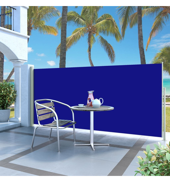 Auvent latéral rétractable 140 x 300 cm Bleu | Mobilier & Déco