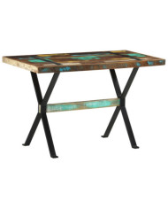 Table à manger 120x60x76 cm Bois de récupération massif | Mobilier & Déco