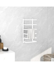 Porte-serviette Blanc 24x12x48 cm Acier | Mobilier & Déco