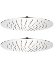 Pomme de douche plongeante 2 pcs Acier inoxydable Ø 25 cm | Mobilier & Déco