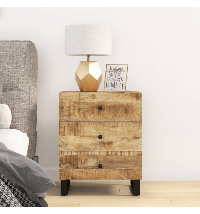 Table de chevet 50x33x62 cm Bois de manguier et d'ingénierie | Mobilier & Déco