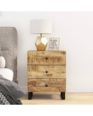 Table de chevet 50x33x62 cm Bois de manguier et d'ingénierie | Mobilier & Déco