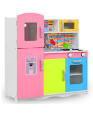 Cuisine en jouet pour enfants MDF 80x30x85 cm Multicolore | Mobilier & Déco