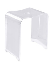 RIDDER Tabouret de salle de bain Trendy transparent | Mobilier & Déco