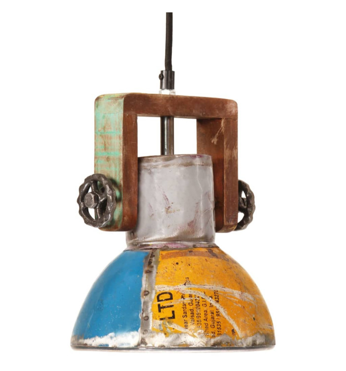 Lampe suspendue industrielle 25 W Multicolore Ronde 19 cm E27 | Mobilier & Déco