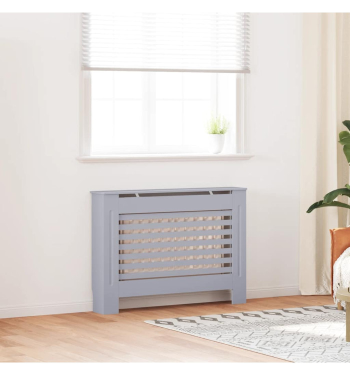 Cache-radiateur anthracite 112x19x81,5 cm MDF | Mobilier & Déco