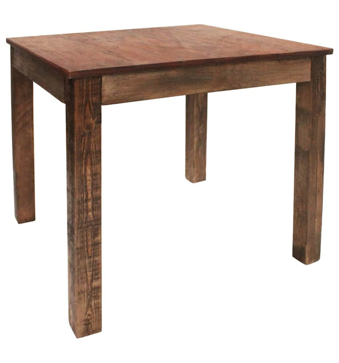 Table à manger bois de récupération mélangé 82x80x76 cm | Mobilier & Déco