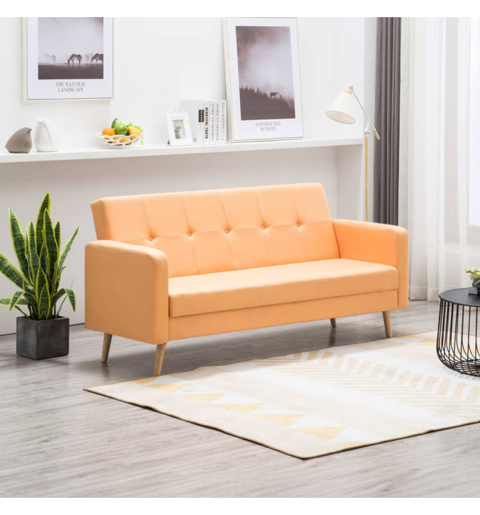 Canapé Tissu Orange | Mobilier & Déco