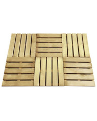 Dalles de terrasse 6 pcs 50x50 cm Bois Vert | Mobilier & Déco