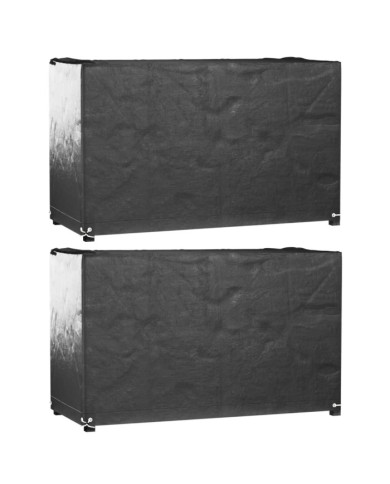 Housses salon de jardin 2pcs 8œillets 125x55x75cm rectangulaire | Mobilier & Déco