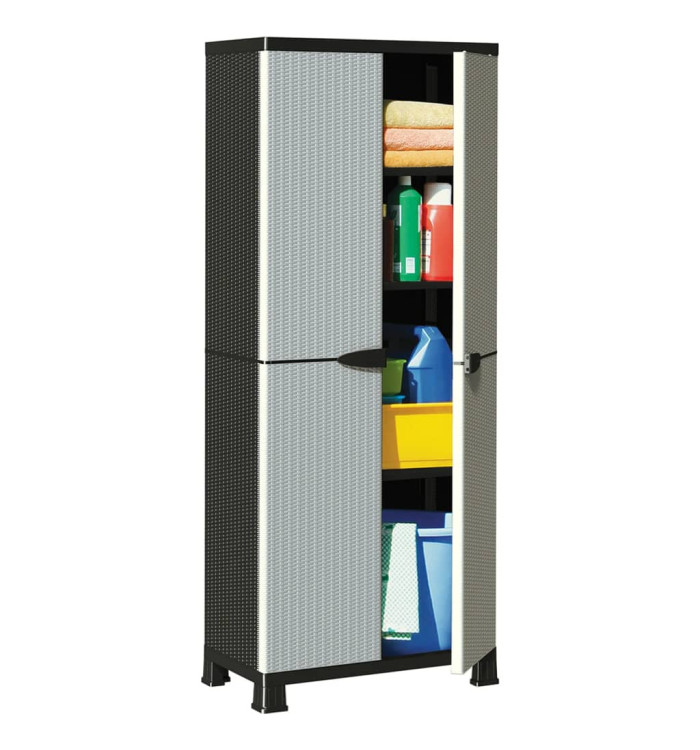 Armoire en plastique 68x39x171,5 cm Design de rotin | Mobilier & Déco