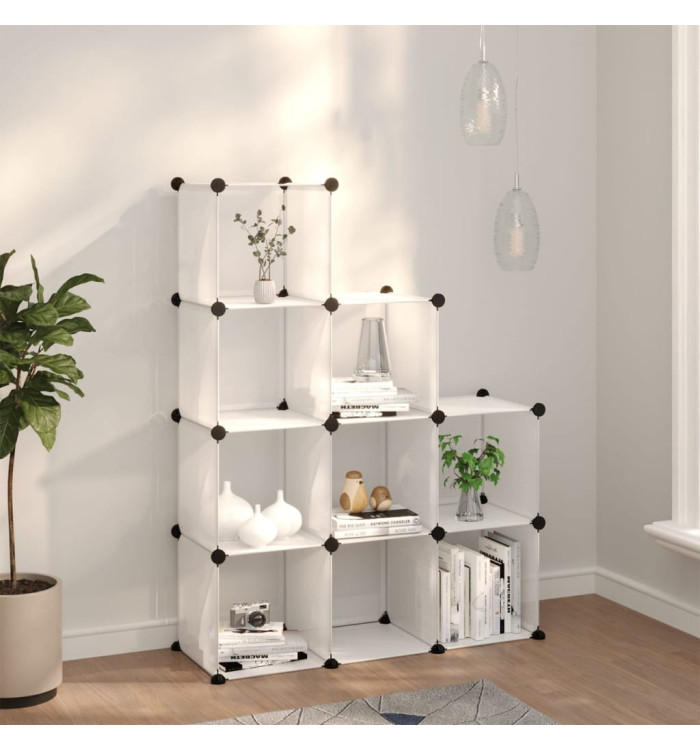 Cubes de rangement 9 pcs Transparent PP | Mobilier & Déco