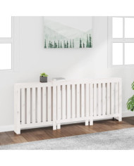 Cache-radiateur Blanc 210x21x85 cm Bois massif de pin | Mobilier & Déco