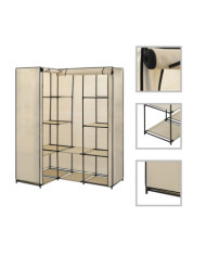 Garde-robe d'angle Crème 130 x 87 x 169 cm | Mobilier & Déco