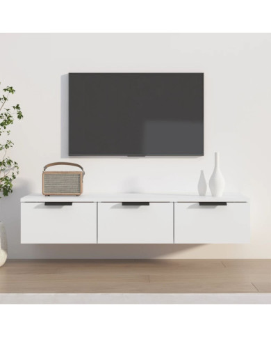 Armoire murale blanc 102x30x20 cm bois d'ingénierie | Mobilier & Déco