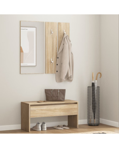 Ensemble de meubles de couloir Chêne Sonoma Bois d'ingénierie | Mobilier & Déco