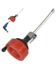 Nettoyeur manuel / actionné par perceuse de canalisation 8 m | Mobilier & Déco