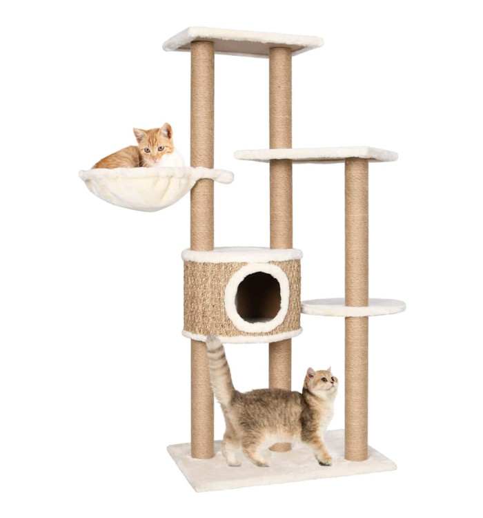 Arbre à chat avec griffoirs 126 cm Herbiers marins | Mobilier & Déco