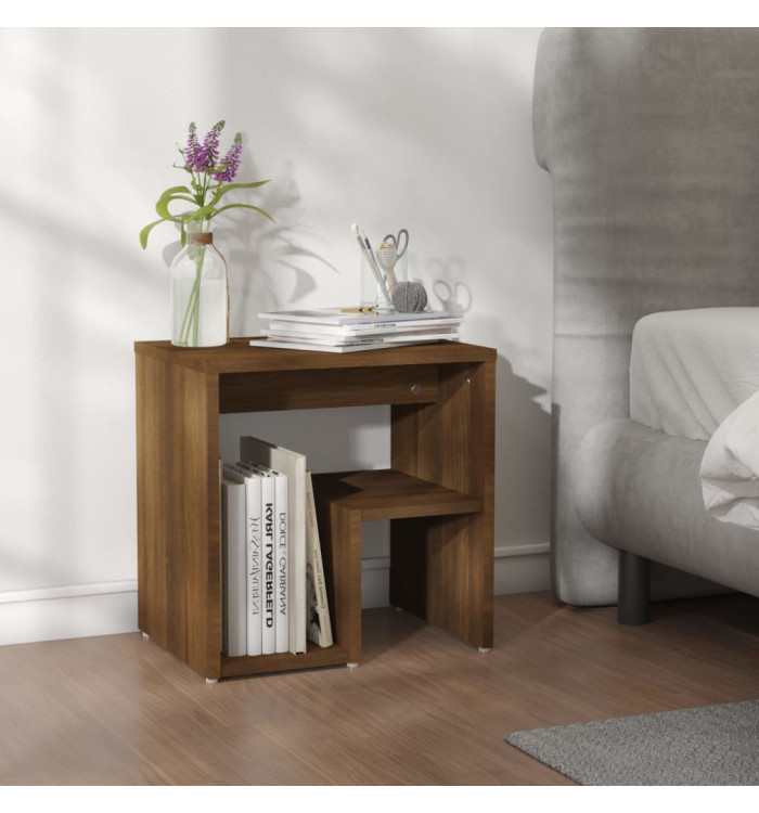 Table de chevet Chêne marron 40x30x40 cm Bois d'ingénierie | Mobilier & Déco