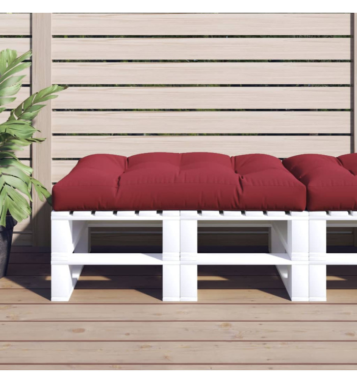 Coussin de palette rouge bordeaux 120x80x12 cm tissu | Mobilier & Déco