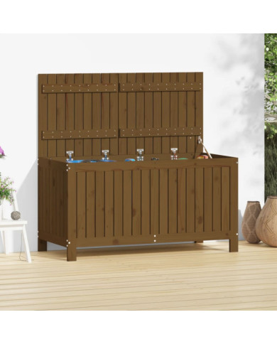 Boîte de rangement de jardin Marron miel 121x55x64 cm Bois pin | Mobilier & Déco