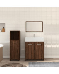 Ensemble de meubles de salle de bain 3 pcs Chêne marron | Mobilier & Déco