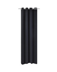 Rideau occultant avec œillets métalliques 270 x 245 cm Noir | Mobilier & Déco