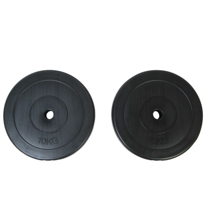 Plaques de poids 2 x 10 kg | Mobilier & Déco