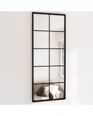 Miroirs muraux 2 pcs noir 100x40 cm métal | Mobilier & Déco
