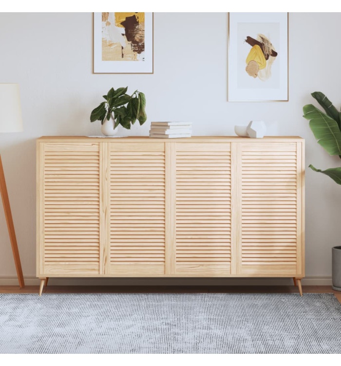 Portes d'armoire à persiennes 4 pcs 99,3x49,4 cm pin massif | Mobilier & Déco